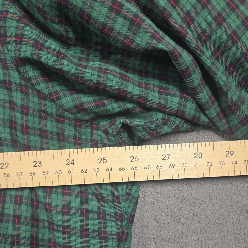 Polo Ralph Lauren Men's Shirt XL Plaid Green Red Pony Classic Fit Button Up - Picture 9 of 11